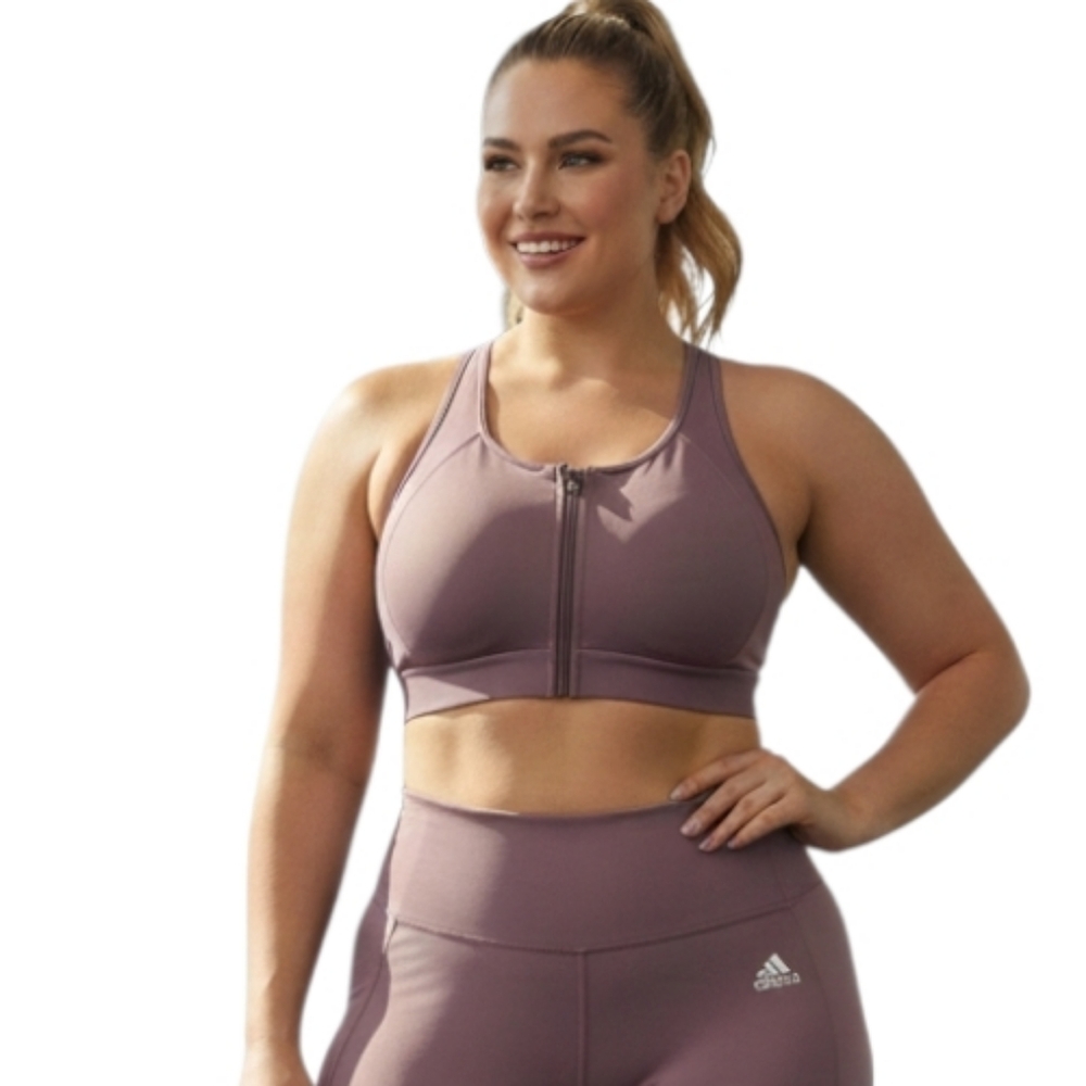 Adidas Ultimate High Support Sports Bra Legacy Purple Plus Size 42 DD